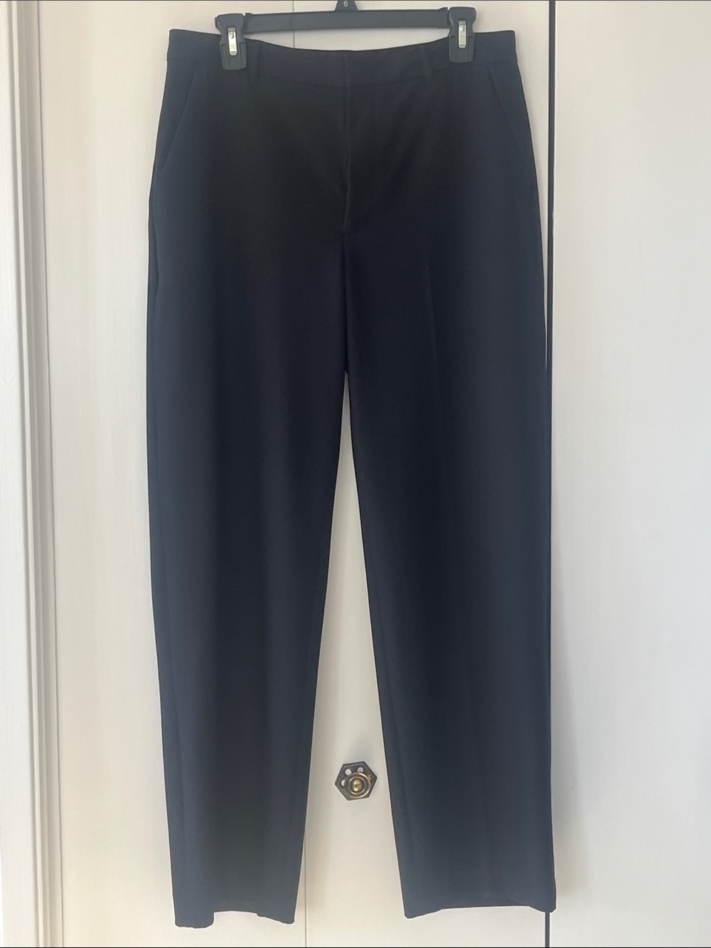 Banana Republic Black Straight-Leg Dress Pants